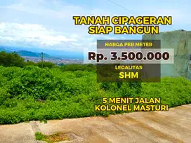 Hanya 5 Menit Dari Jalan Kolonel Masturi Tanah Siap Bangun