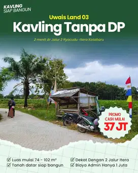 Kavling Dekat 2 Jalur ITERA