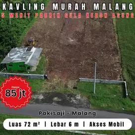 Kavling Murah Pakisaji Malang 5 Menit Pabrik Gula Kebon Agung