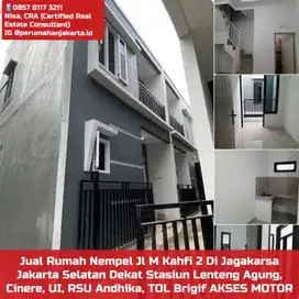 Rumah Siap Huni Cepat Nempel ke Jl M Kahfi 2 Dekat Stasiun Lenteng Agg