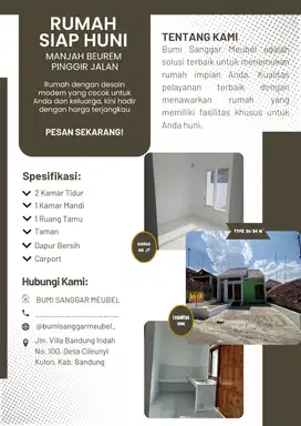 Dijual Rumah siap huni cileunyi bandung Timur