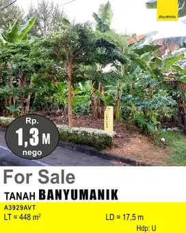 DIJUAL TANAH DI BANYUMANIK A3929