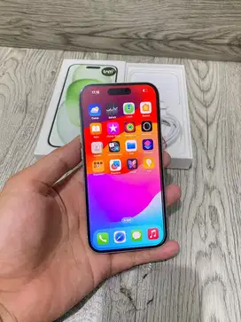 Iphone 15 128gb Green IBOX Mulus Fullset Ori Garansi On Maret 2026