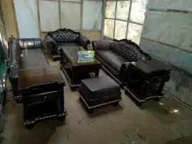 Kursi tamu sofa minimalis ruang tamu full kayu jati