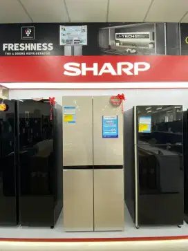 KULKAS SHARP INVERTER 2 PINTU • PROMO CICILAN BEBAS BUNGA CUKUP KTP