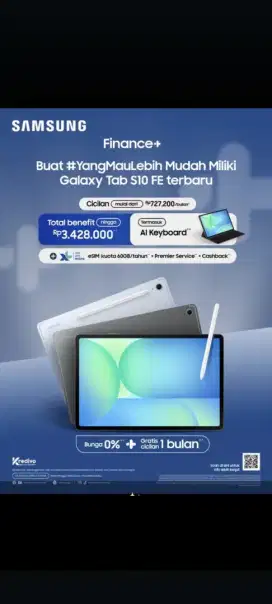 Promo kredit tab samsung bunga 0%