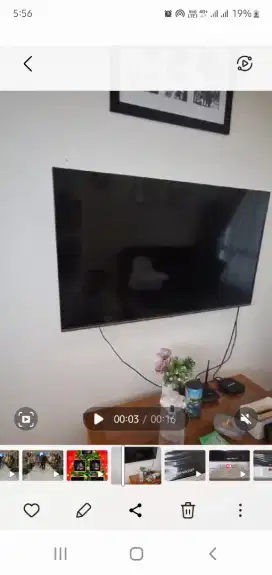 Di jual samart TV led TCL 55 inch dan Realme 43 inch
