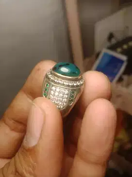 Cincin Perak Batu Bacan Dim kantor