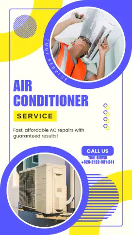 Terima service AC,mesin cuci,kulkas,pompa air dll
