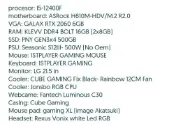 Jual komputer gaming