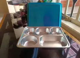 Ompreng stainless sekat 5 28*22*6cm 304