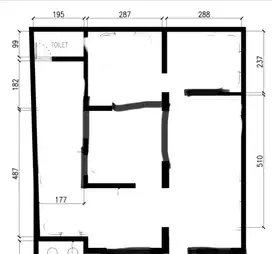 Disewakan Rumah 3 kamar tidur 1 kamar mandi