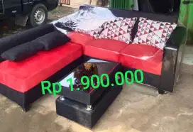 Harga pabrik Sofa L Minimalis termurah