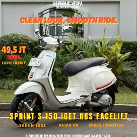 PIAGGIO VESPA SPRINT S 150 IGET ABS LED TAHUN 2022 PERFECT CONDITION