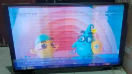 Jual tv LED Polytron ukuran 43 inci sudah digital tv ada speker nya