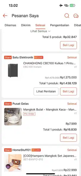 Dijual kulkas merk Changhong