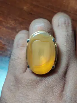 Batu Natural Anggur Motif Huruf Kristal