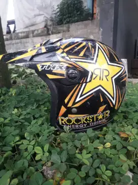 helm half face thx trail msh bagus