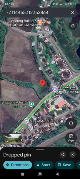 BU tanah babat 0 jalan nasional