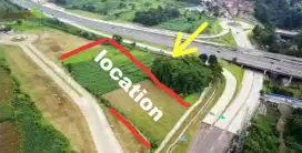 Dijual tanah luas pinggir jalan siap bangun di Bogor Timur