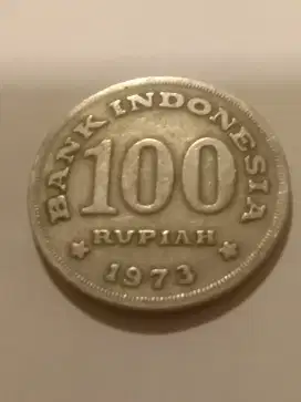 Uang logam 100 rupiah tahun 73