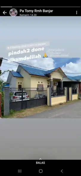 Diikontrakkan rmh jl Pramuka Hikmah Banua  KM.6 Bjm