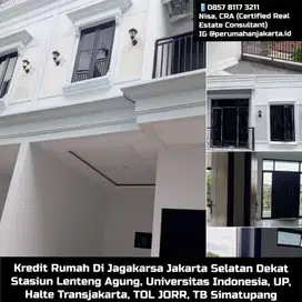 Kredit Rumah Di Jagakarsa Jaksel Dekat TOL JORR Stasiun Lenteng Agung