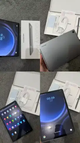Tab SAMSUNG S9 FE 5 G KYK BARU SURAT GARANSI ADA