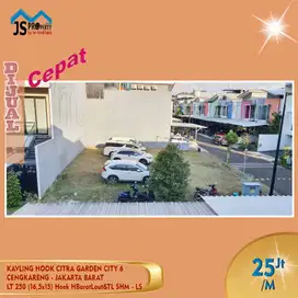 DIJUAL TANAH KAVLING HOOK CITRA GARDEN CITY 6 CENGKARENG JAKARTA BARAT
