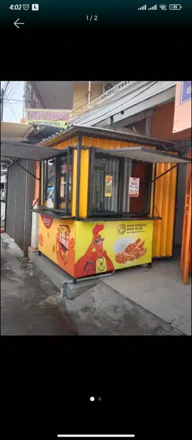 DiJual Booth Kontainer Pasar Lama