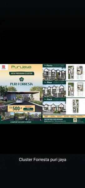 Cluster Forresta puri jaya pasar Kemis free biaya surat
