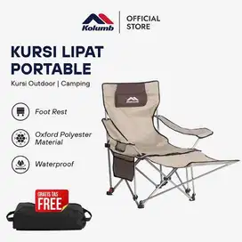 Kursi portable lipat camping praktis free tas