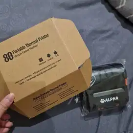 label printer thermal bluetooth 80mm merk ALPFA PB 77UB cetak resi