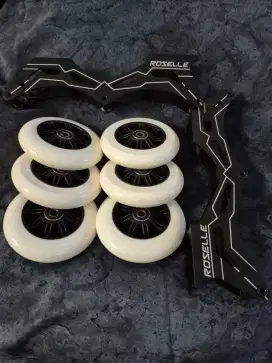 FRAME inline skate 3x110mm HIGHSPEED Sepatu roda Three Wheels SATU SET
