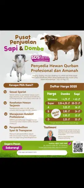 Jual Domba Garut Dan Sapi Gratis ongkir Gratis Pemeliharaan