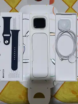 Apple Watch Series 9 uk.45mm Silver AI Storm Blue