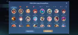 Jual akun ml harga mulai dari 200k