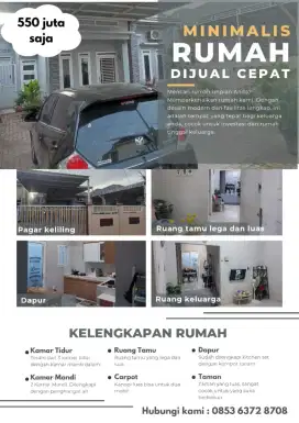 TURUN HARGA!Rumah Cantik Hrg Miring! Investasi Trbaik di Lokasi Idaman
