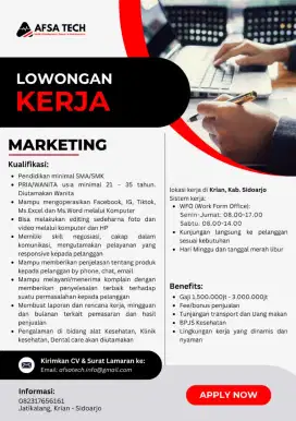 Lowongan Marketing
