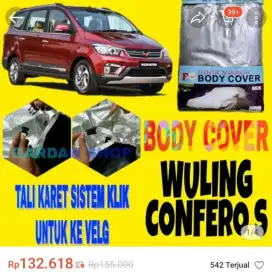 Sarung cover body mobil 3 baris anti hujan anti panas anti debu
