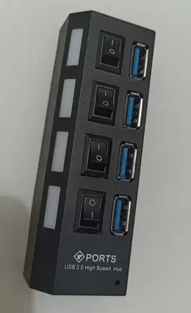 USB hub 4 Port USB 3.0 dengan Adaptor Power Supply