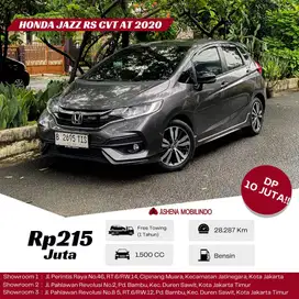 Jazz RS CVT 2020 Grey DP 10jt Cash Atau Kredit Terbaik SeOLX!