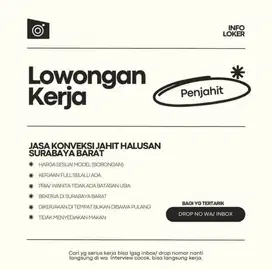PENJAHIT HALUSAN