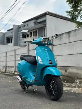 Vespa Sprint S IGet ABS 2021 Biru / Blue Audce Low Km