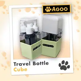 botol sabun travelling Refill 4 in 1 persegi travel bottle