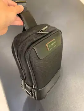 Sling Bag Samsonite Leather Pria Original 100%