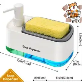 soap dispenser 2 in 1 free spons merk AGOO  varian putih