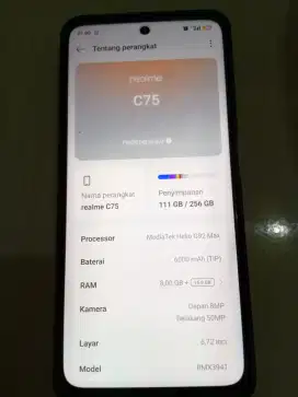 Realme C75  ram 8+16/256