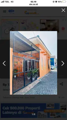 Dikontrakkan rumah area Sukodono Murah