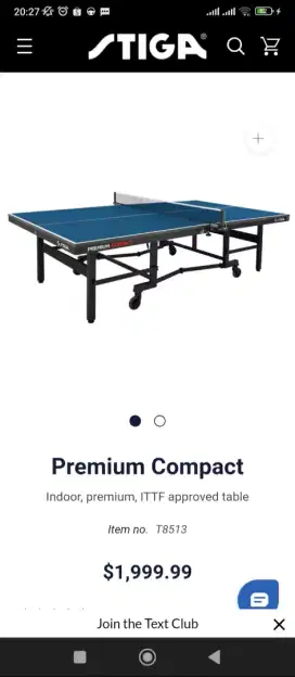 MEJA TENNIS STIGA PREMIUM COMPACT ORIGINAL